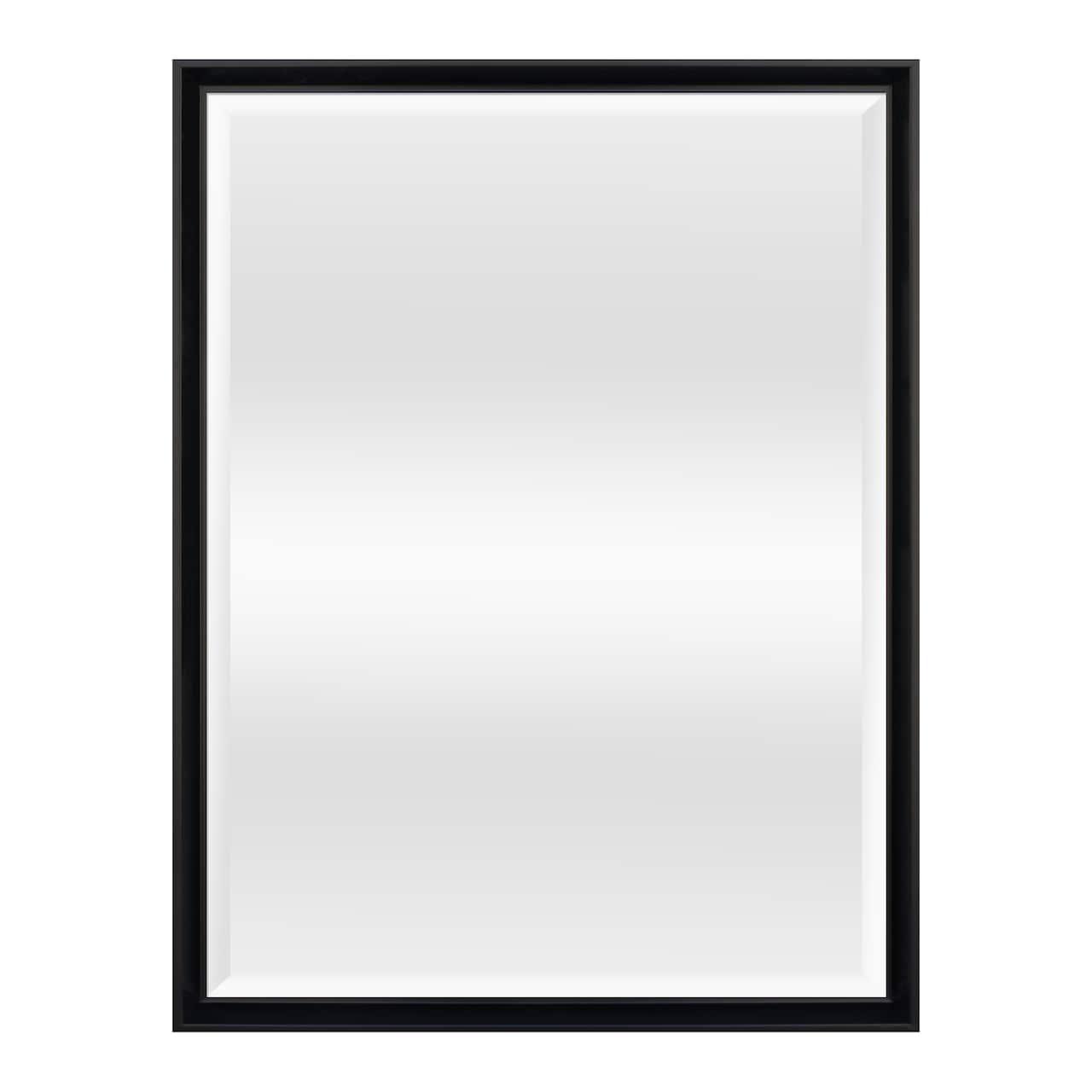18" x 24" Black Decorative Float Mirror by Ashland®